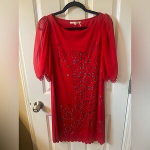 Vintage red dress-size L